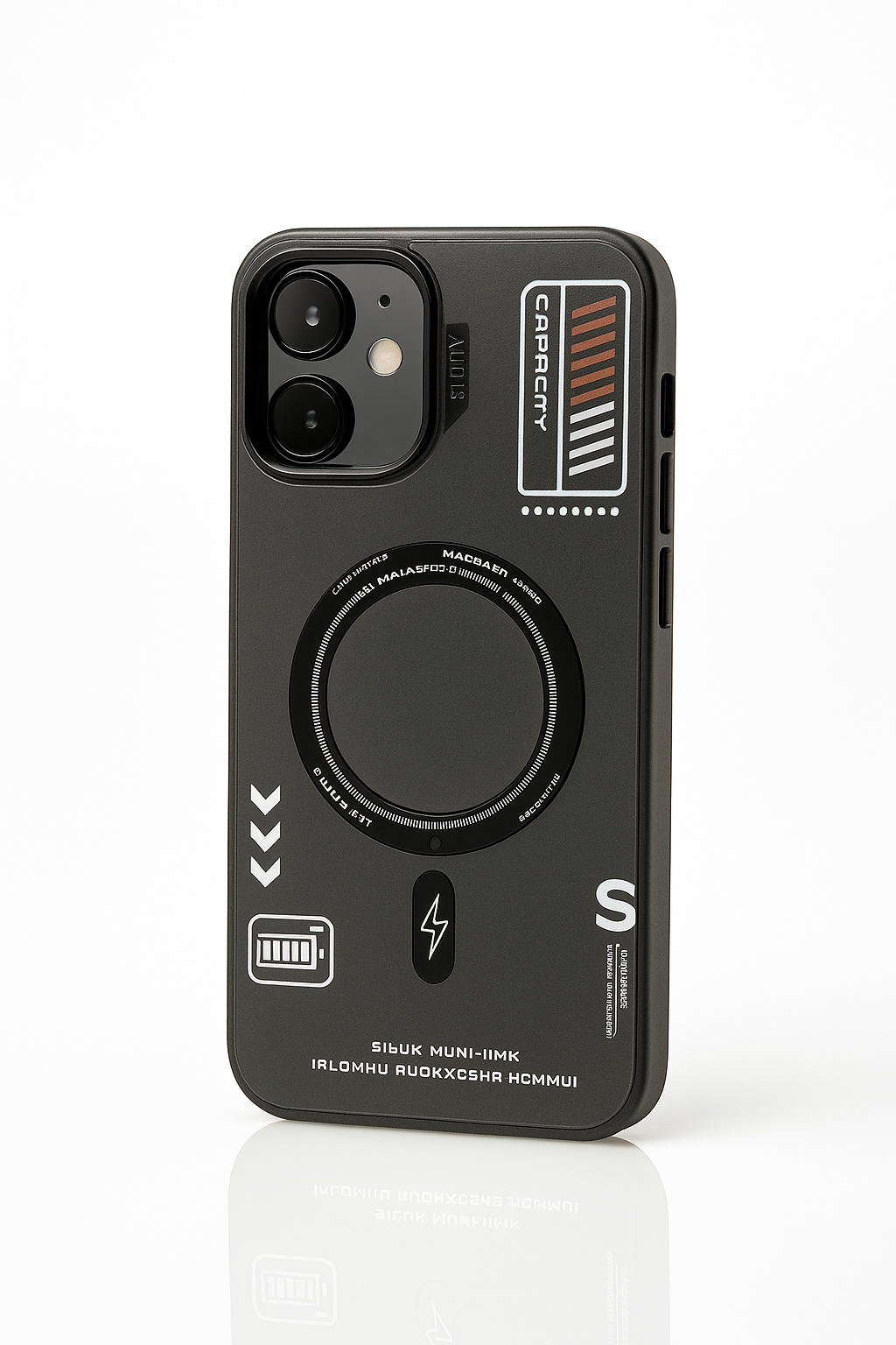 Stylish Black Designer Case for iPhone 13 – Shockproof Pouch